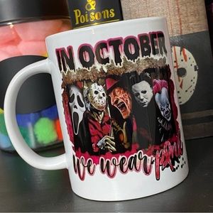 In OCTOBER we wear PINK custom mug